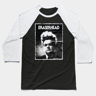 Distressed Eraserhead Movie Poster Design Baseball T-Shirt